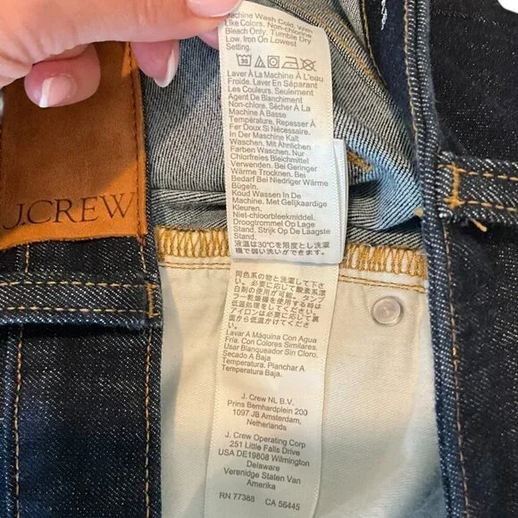 J. Crew Skinny Flare Jeans Rinse Wash Blue High Waist Size 29 Denim Pants - Picture 10 of 11
